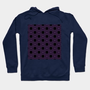 Purple and black checks Hoodie